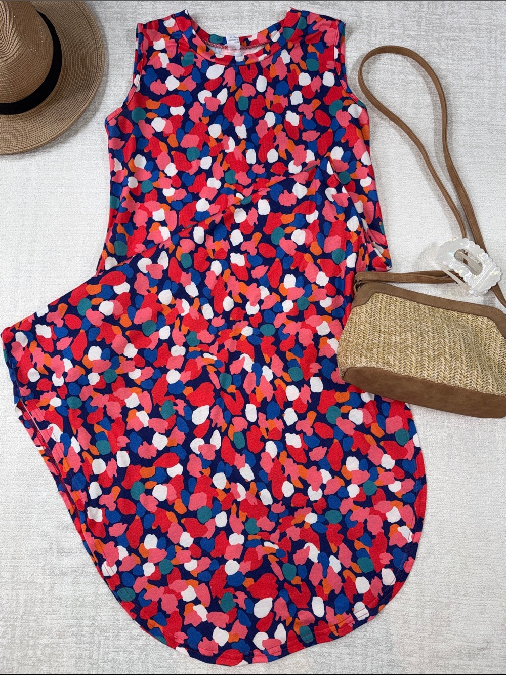 Anrabes Bright Summer Maxi with Pockets, Small